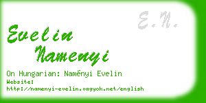 evelin namenyi business card